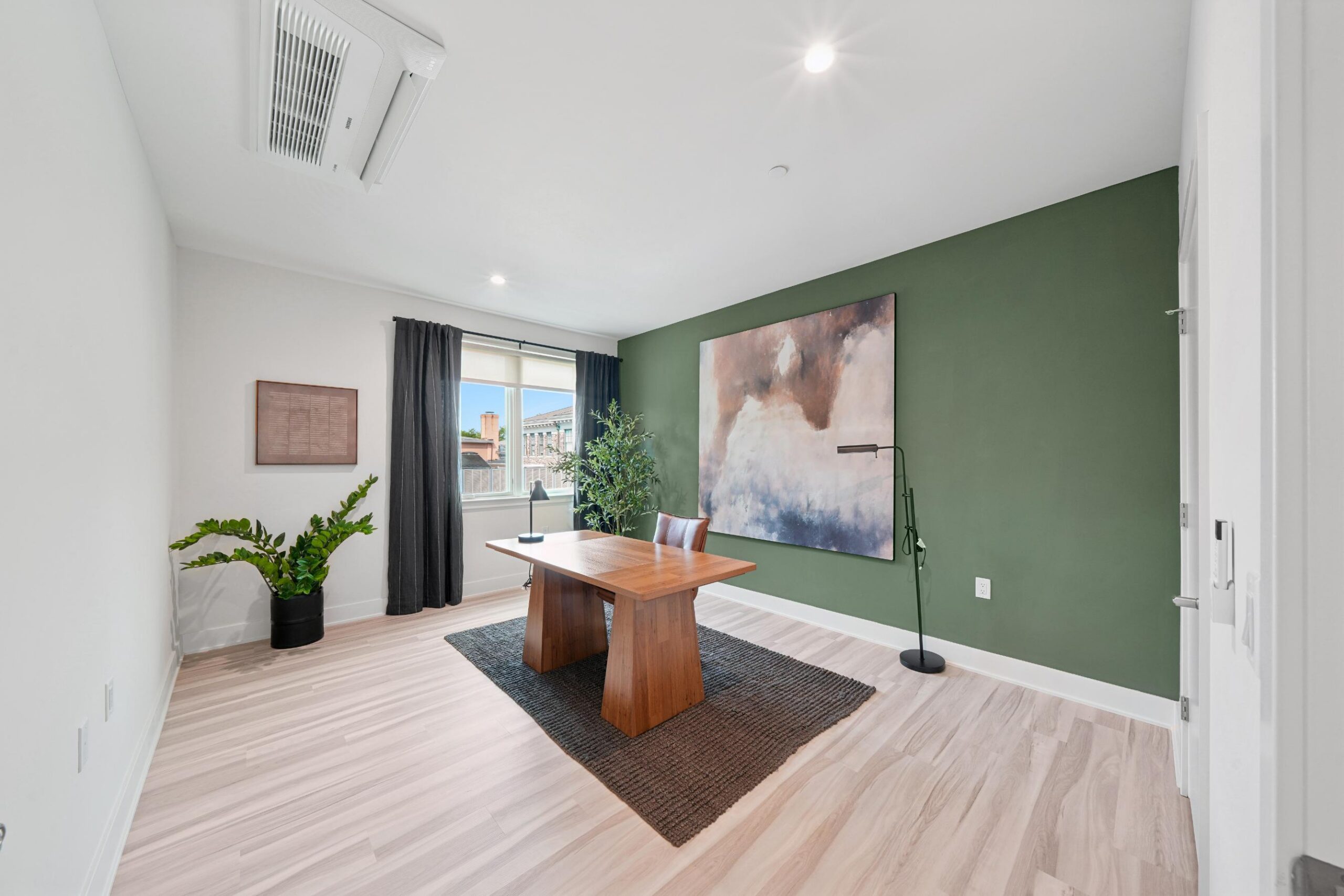 Office room with work from home set up